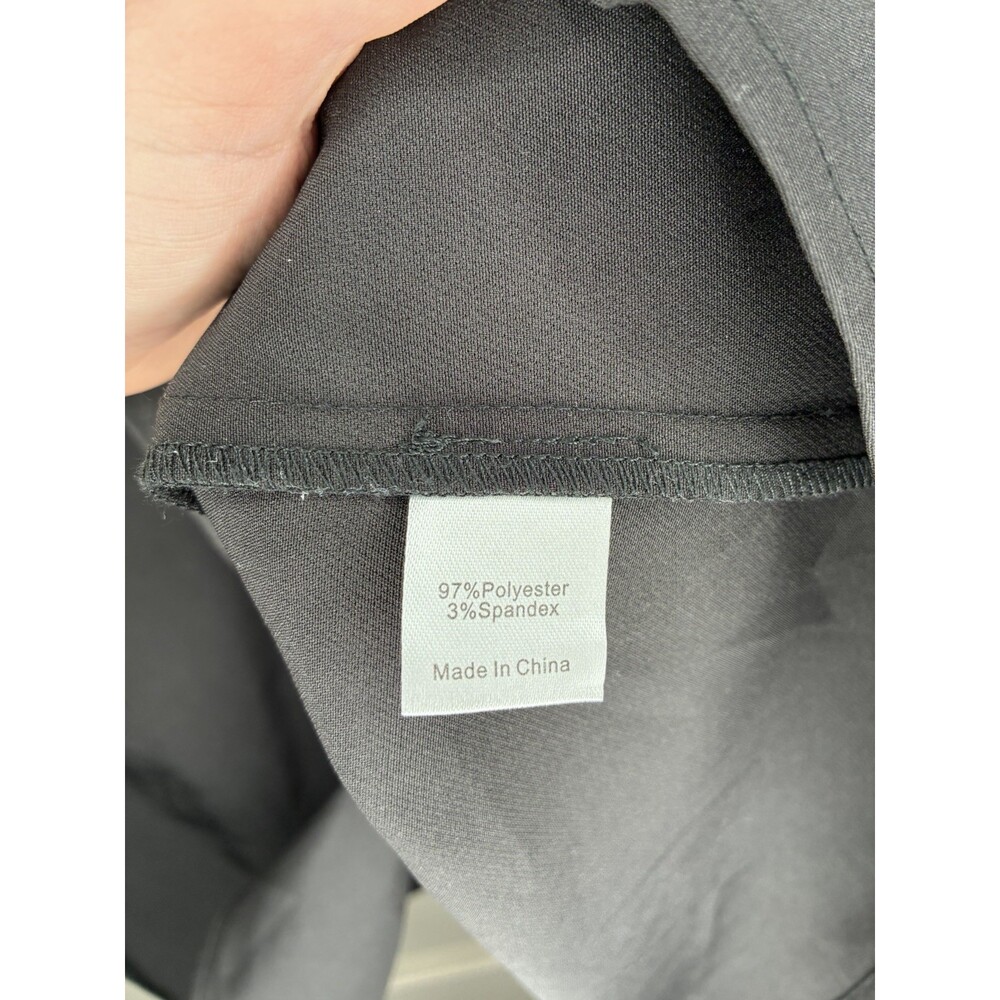 Tuckernuck Black Stretch Crepe Royal Shirt Dress in Black Size Medium - Picture 5 of 8